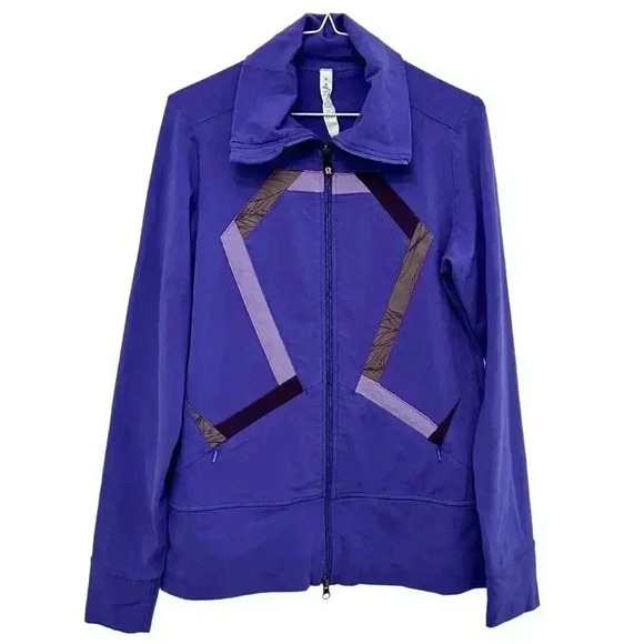 Lululemon Origami Stride Full Zip Jacket Purple Women's  Size 8 - Picture 1 of 14